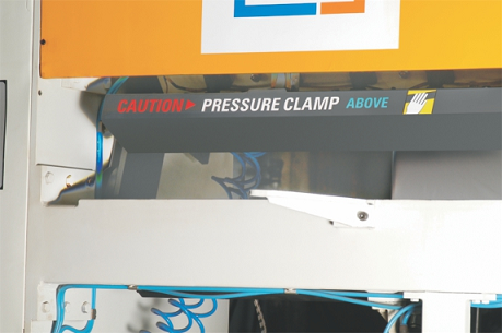 post forming machine pressure clamp